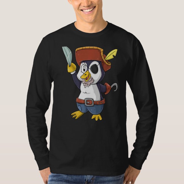 Camiseta Pirato de Pinguim (Frente)