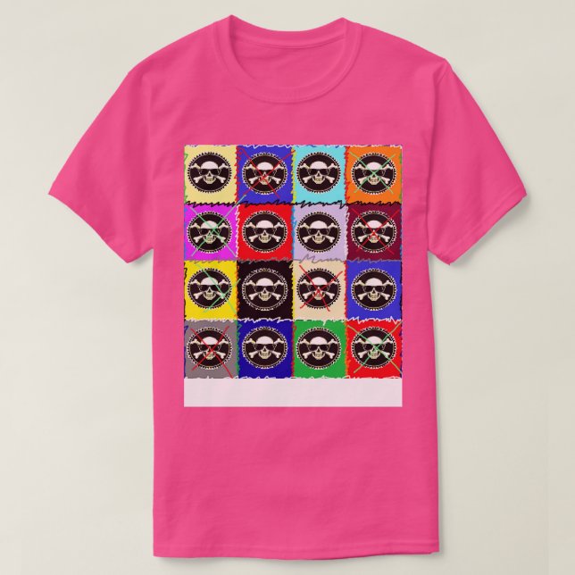 Camiseta Pirato gótico 7 por LowEndGraphic (Frente do Design)