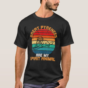 Camiseta Pirenéus excelentes Cães Sorridentes Vintage Ani