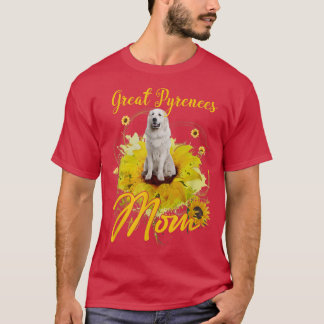 Camiseta Pirinéus de Excelente de girassol Mãe Cão-Vaca Mãe