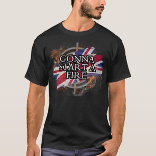 Camiseta Pirocmania Oito Rock Anthem Banda Gráfica