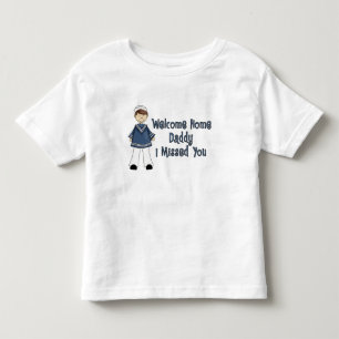 Camiseta Pirralho Home bem-vindo do marinho do pai (filho)
