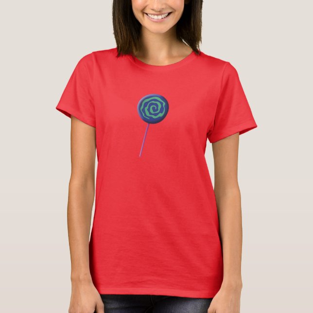Camiseta Pirulito azul retorcido com limão (Frente)