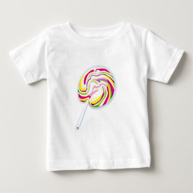 Camiseta pirulito colorido (Frente)