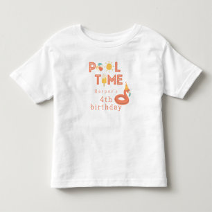 Camiseta pirulito de flamingo de verão festa de aniversário