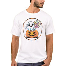 Pirulito de Halloween Fantasma no Abóbora
