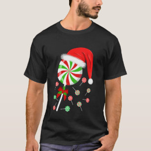 Camiseta Pirulito de Natal para Meninos Meninas Crianças Am
