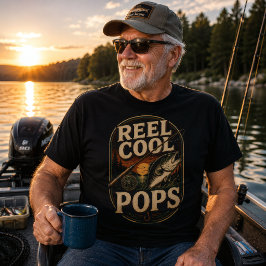 Camiseta Pirulitos Gelados Vintage Pesca Retrô Pôr do Sol