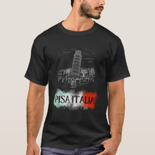 Camiseta Pisa Italia Flag Holiday Itália Souvenir Pi