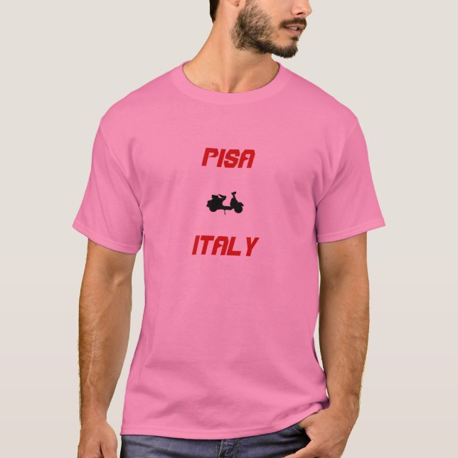 Camiseta Pisa, Patinete da Itália (Frente)