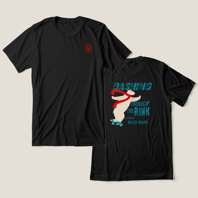 Camiseta Piscando através do anel - design traseiro (Design Frente e Verso)