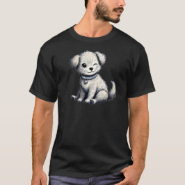 Camiseta piscar os olhos barato - Sitting Ouro Retriever TS