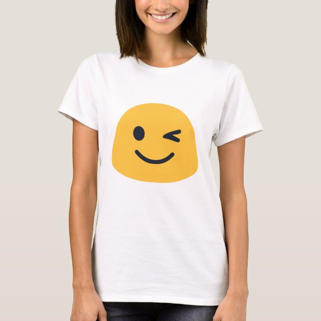 Camiseta Piscar os olhos Emoji (Frente)