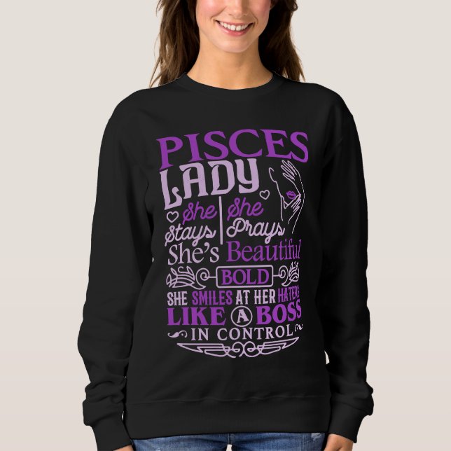 Camiseta Pisces Lady  Astrology Zodiac Sign Pisces Woman Gi (Frente)