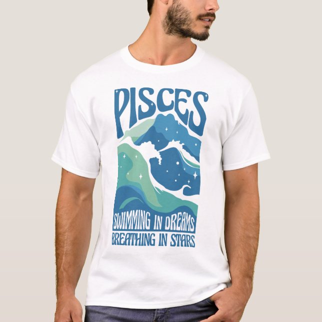 Camiseta Pisces Zodiac Dream Ocean Tee (Frente)