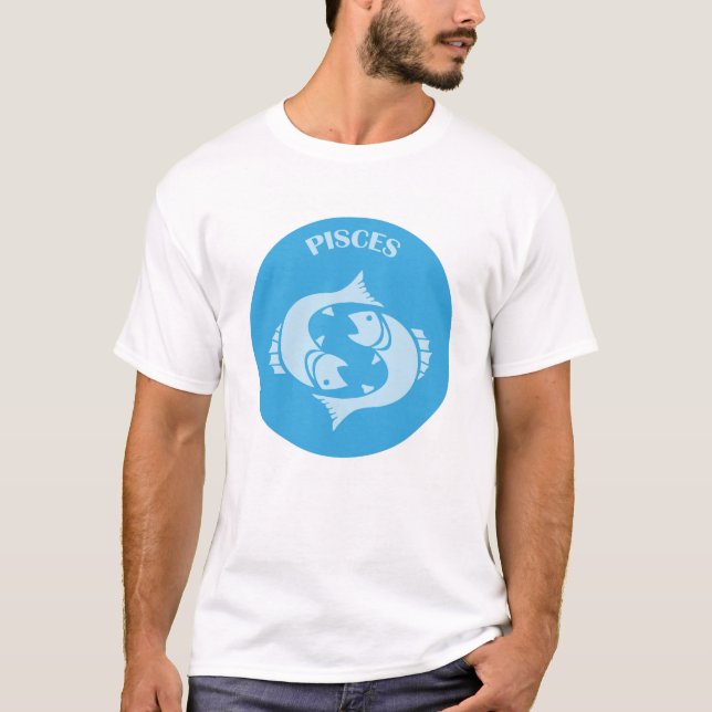 Camiseta Pisces, Zodiac Sign, Horoscope, Astrology (Frente)