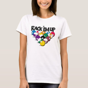 Camiseta Piscina ascendente do Em da cremalheira