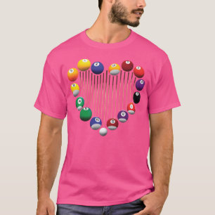 Camiseta Piscina Billiard Ball Billiard Player Lover