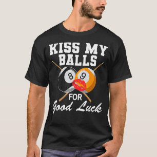 Camiseta Piscina Billiard Beija Minhas Bolas Boa Sorte