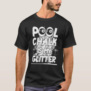 Camiseta Piscina Billiard Piscina Jogador de Mesas Desporti