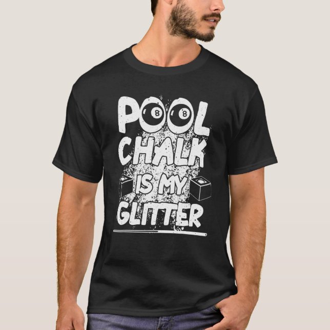 Camiseta Piscina Billiard Piscina Jogador de Mesas Desporti (Frente)