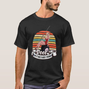 Camiseta Piscina Billiard Player 8 Ball Piscina é a melhor
