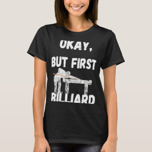 Camiseta Piscina Billiard Snooker Billiard Games 8 Ball Bil