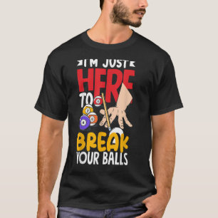 Camiseta Piscina Billiard Snooker Quebre Suas Bolas