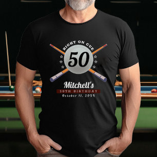 Camiseta Piscina Billiards 50ª Festa de aniversário Preto