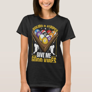 Camiseta Piscina Billiards Cue Game para um jogador Billiar
