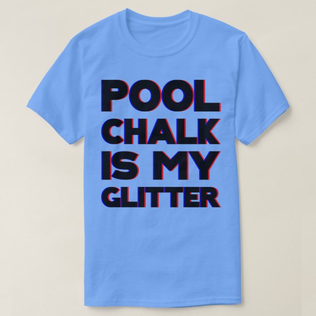 Camiseta Piscina Chalk É Minha Glitter (Frente do Design)