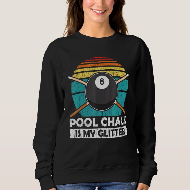 Camiseta Piscina Chalk É Minha Glitter - Equipe De Piscina  (Frente)