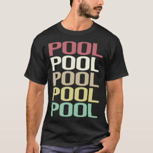 Camiseta Piscina Colorida de Texto