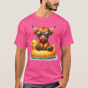 Camiseta Piscina de pata de pata de pata de pata branca flu