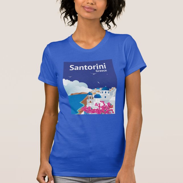 Camiseta Piscina de Santorini (Frente)