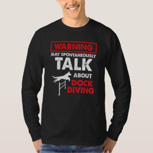Camiseta Piscina de Treinamento de Salto de Cão de Diving D