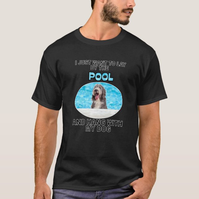 Camiseta Piscina e punho com a Collie 2 (Frente)