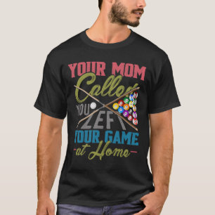 Camiseta Piscina Engraçado Billiard Cue Shirt Piscina Engra