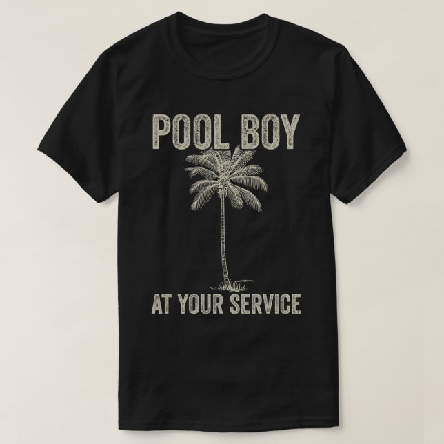 Camiseta Piscina Garoto Ao Seu Serviço (Frente do Design)