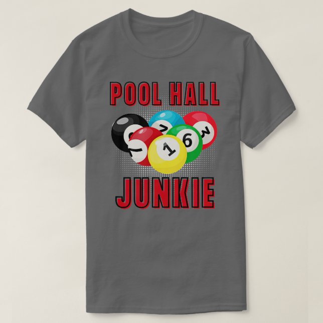 CAMISETA PISCINA HALL JUNKIE FUN BILLIARS PISCINA (Frente do Design)