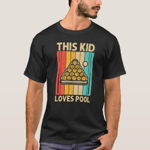 Camiseta Piscina legal Para Crianças Meninos Snooker Billia