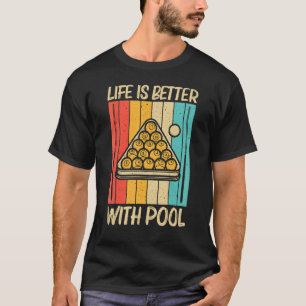 Camiseta Piscina legal Para Homens Mulheres Snooker Billier