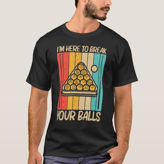 Camiseta Piscina legal Para Homens Mulheres Snooker Billier (Frente)