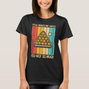 Camiseta Piscina legal Para Homens Mulheres Snooker Billier