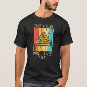 Camiseta Piscina legal Para Meninas Crianças Snooker Billia