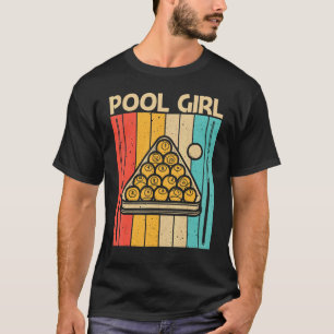 Camiseta Piscina legal Para Meninas Crianças Snooker Billia