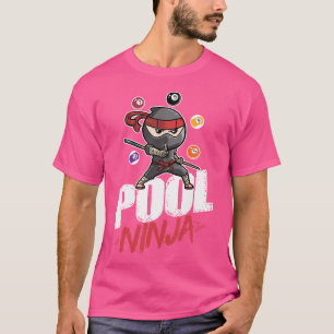 Camiseta Piscina Ninja Snooker Billiards Lover