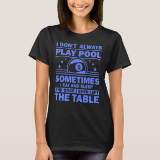 Camiseta Piscina Para Homens Jogadores De Piscina Billide D