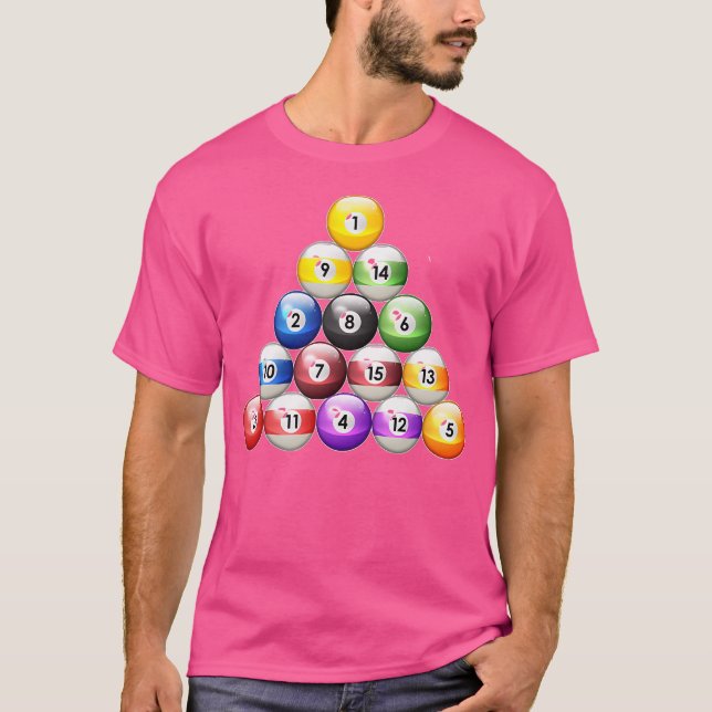 Camiseta Piscina Rack Billiards (Frente)