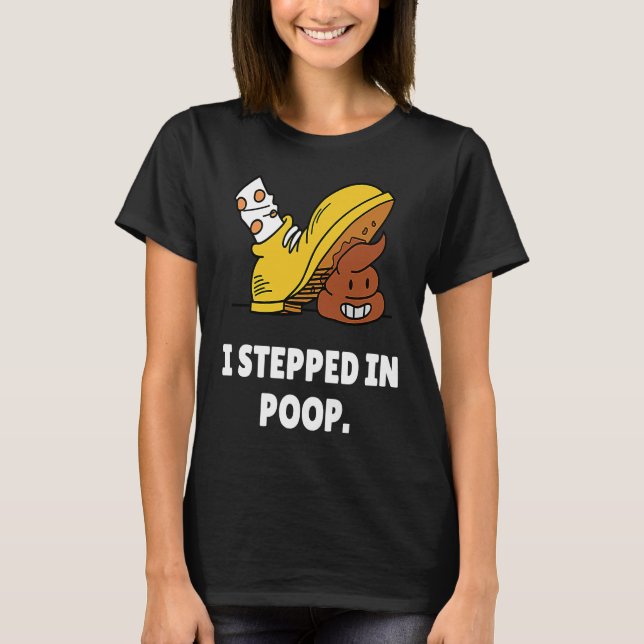 Camiseta Pisei em Cocô – Odeio Pisando em Cocô de Cachorro (Frente)
